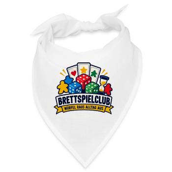 Brettspielclub – Würfel raus Alltag aus - Bandana - Weiß - Vorne