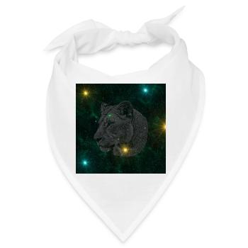 Wolfsstern im Sternenraum - Bandana - Weiß - Vorne
