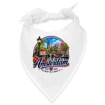 Amsterdam - Niederlande - Nederland - Holland - Bandana - Weiß - Vorne