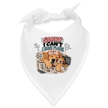 Entschuldigung, ich habe Pläne - Bandana - Weiß - Vorne