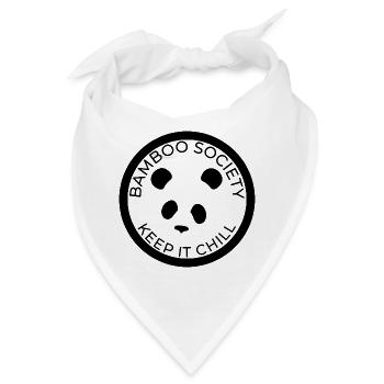 Bamboo Society - KEEP IT CHILL - Panda - Bandana - Weiß - Vorne