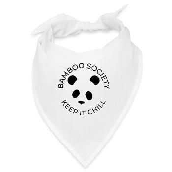 Bamboo Society - KEEP IT CHILL - Panda - Bandana - Weiß - Vorne