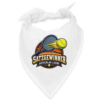 Satzgewinner – Aufschlag Laune - Bandana - Weiß - Vorne