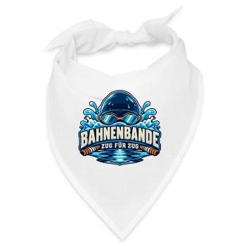 Bahnenbande – Zug für Zug - Bandana - Weiß - Vorne