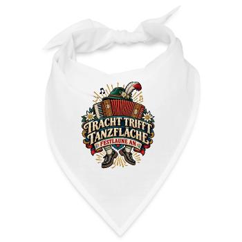 Tracht trifft Tanzfläche – Festlaune an - Bandana - Weiß - Vorne