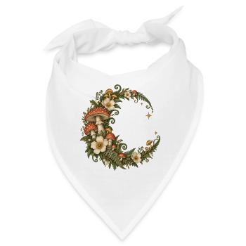 Hummel mit floralen Flügeln - Bandana - Weiß - Vorne