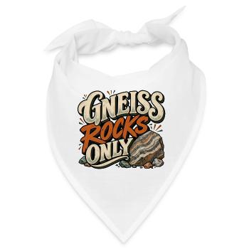 Gneiss Rocks Only - Bandana - Weiß - Vorne