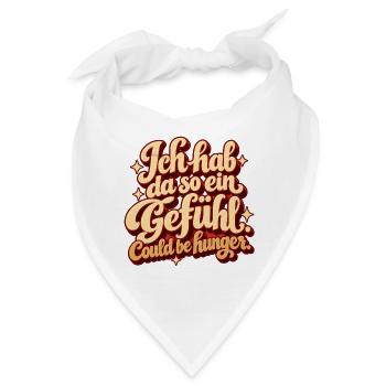 Gefühl von Hunger  - Bandana - Weiß - Vorne