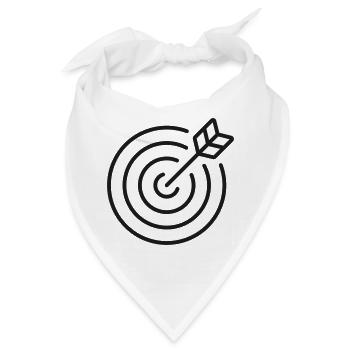 Ziel-Symbol für Geschäftsziele - Bandana - Weiß - Vorne