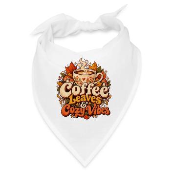 Espresso Sunshine Repeat – Italien Urlaub Retro  - Bandana - Weiß - Vorne