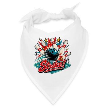 Strike Bowling Retro Explosion - Bandana - Weiß - Vorne