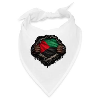Flagge von Martinique Hyperrealistische Streetwear - Bandana - Weiß - Vorne