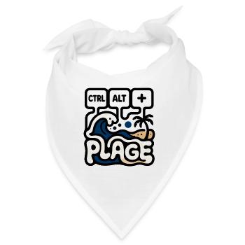 Humor Büro STRG ALT BEACH - Bandana - Weiß - Vorne