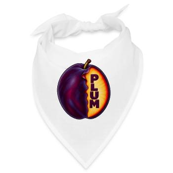 PLUM – Fruchtkunst - Bandana - Weiß - Vorne