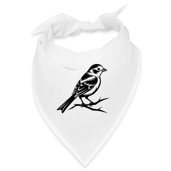 Kleiner Singvogel - Bandana - Weiß - Vorne