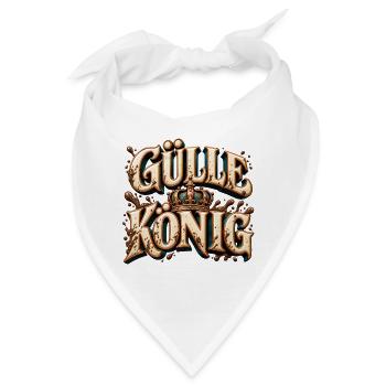 Gülle König – Schlamm Krone - Bandana - Weiß - Vorne