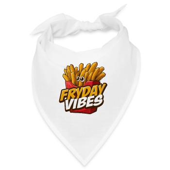 Fryday Vibes Pommes - Bandana - Weiß - Vorne