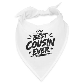 Best Cousin Ever - Bandana - Weiß - Vorne