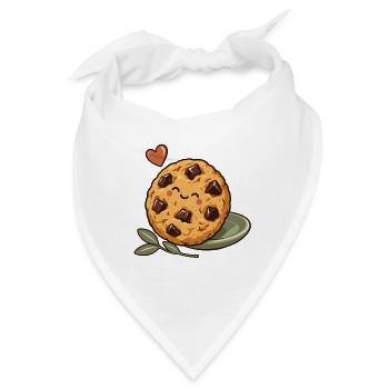 Kaffee und Keks – Keks - Bandana - Weiß - Vorne