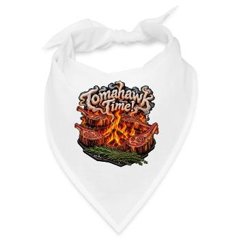 Tomahawk Time Feuergrill - Bandana - Weiß - Vorne