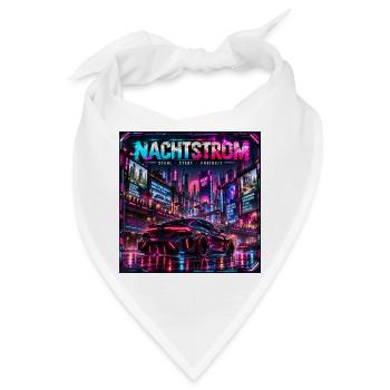 Nachtstrom Neonstadt - Bandana - Weiß - Vorne