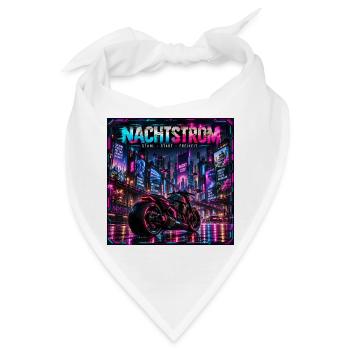 Nachtstrom Neonbike City - Bandana - Weiß - Vorne