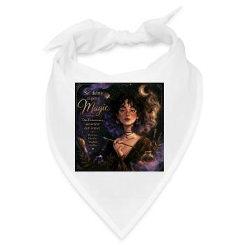 Sei deine eigene Magie – Mondin Portrait - Bandana - Weiß - Vorne