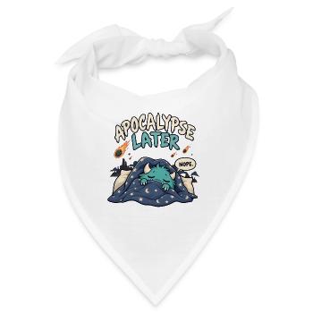 Apokalypse später - Bandana - Weiß - Vorne