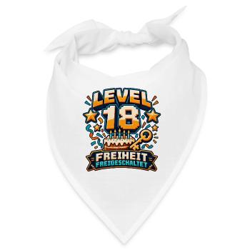 Level 18 – Freiheit freigeschaltet - Bandana - Weiß - Vorne
