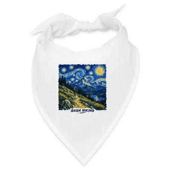 Wandern mit Gogh - Bandana - Weiß - Vorne