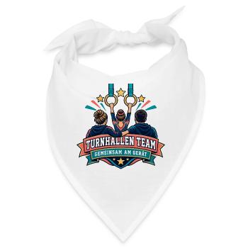 Turnhallen Team – Gemeinsam am Gerät - Bandana - Weiß - Vorne