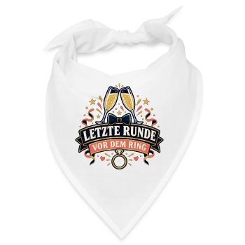 Letzte Runde vor dem Ring - Bandana - Weiß - Vorne