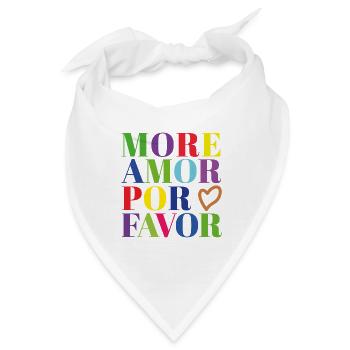 More Amor por Favor - Bandana - Weiß - Vorne