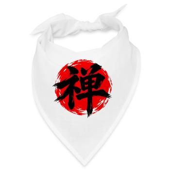 KANJI-RESONANZ | Zen — Innere Stille - Bandana - Weiß - Vorne