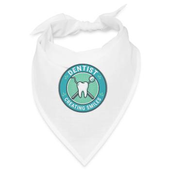 Zahnarzt erstellt Smiles Zahnmedizinische Werkzeuge Badge-Geschenk - Bandana - Weiß - Vorne