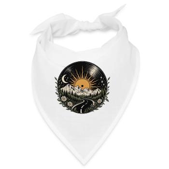 Sonnenpfad durch Berge und Wiesen - Bandana - Weiß - Vorne