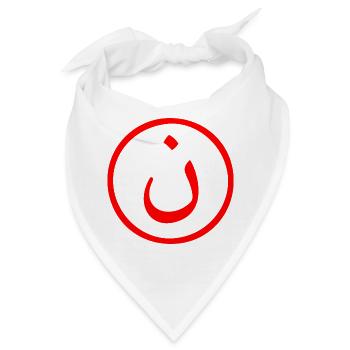 Nonne - Bandana - Weiß - Vorne