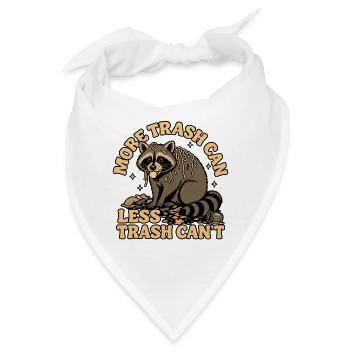 More Trash Can - Bandana - Weiß - Vorne