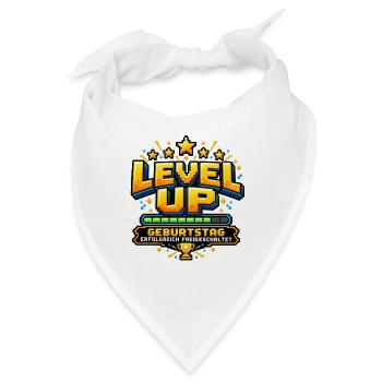 Level Up – Geburtstag erfolgreich freigeschaltet  - Bandana - Weiß - Vorne