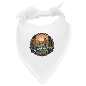 California Golden Gate Vintage-Reisegeschenk - Bandana - Weiß - Vorne