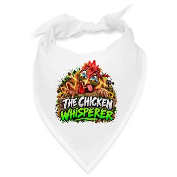 Hühnerflüsterer: Bauernhof Charme - Bandana - Weiß - Vorne