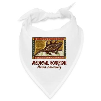 MITTELALTERLICHER SKORPION: Russland, 15. Jahrhundert - Bandana - Weiß - Vorne