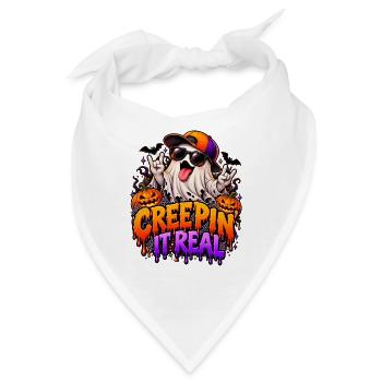 Creep It Real Halloween Ghost - Bandana - Weiß - Vorne