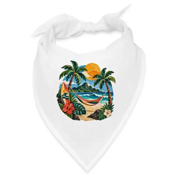 Inseltraum Strandhimmel Hängematte - Bandana - Weiß - Vorne