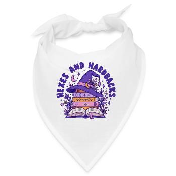 Hexenlese und Buchzauber - Bandana - Weiß - Vorne