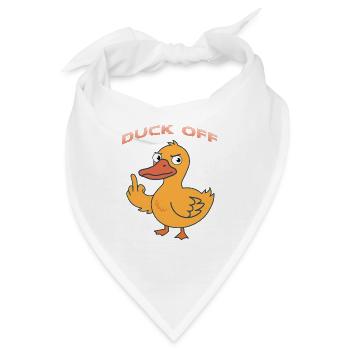 Duck Off Cartoon Duck - Bandana - Weiß - Vorne