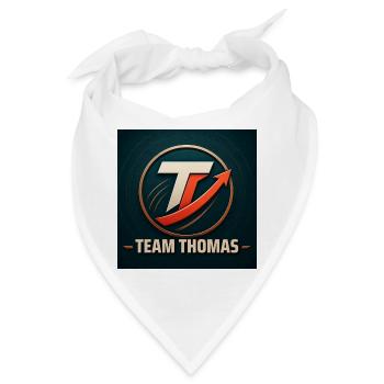 Team Thomas Familienname Teamname Unternehmensname - Bandana - Weiß - Vorne