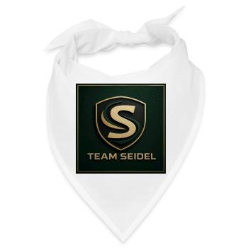 Team Seidel Logo Namenschild Familienname Firmen - Bandana - Weiß - Vorne