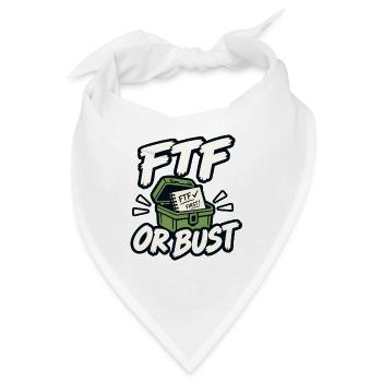 FTF oder nichts. - Bandana - Weiß - Vorne