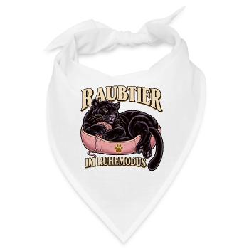Raubtier im Ruhemodus - Bandana - Weiß - Vorne